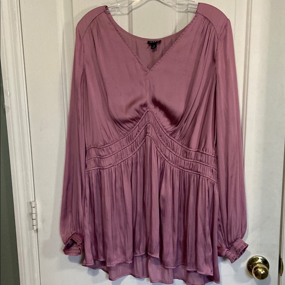Torrid Elegant Mauve Blouse - Picture 1 of 5